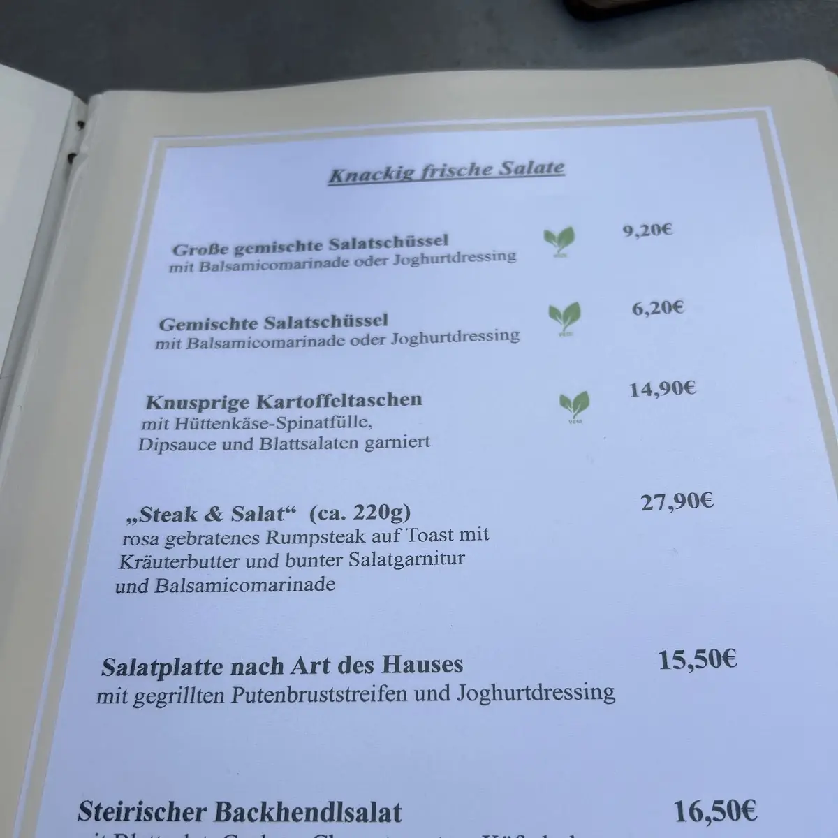 Speisekarte photo 6