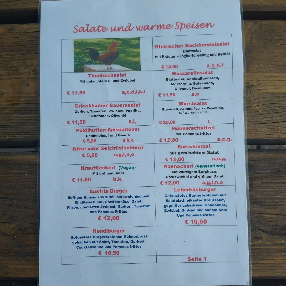 Speisekarte photo 5