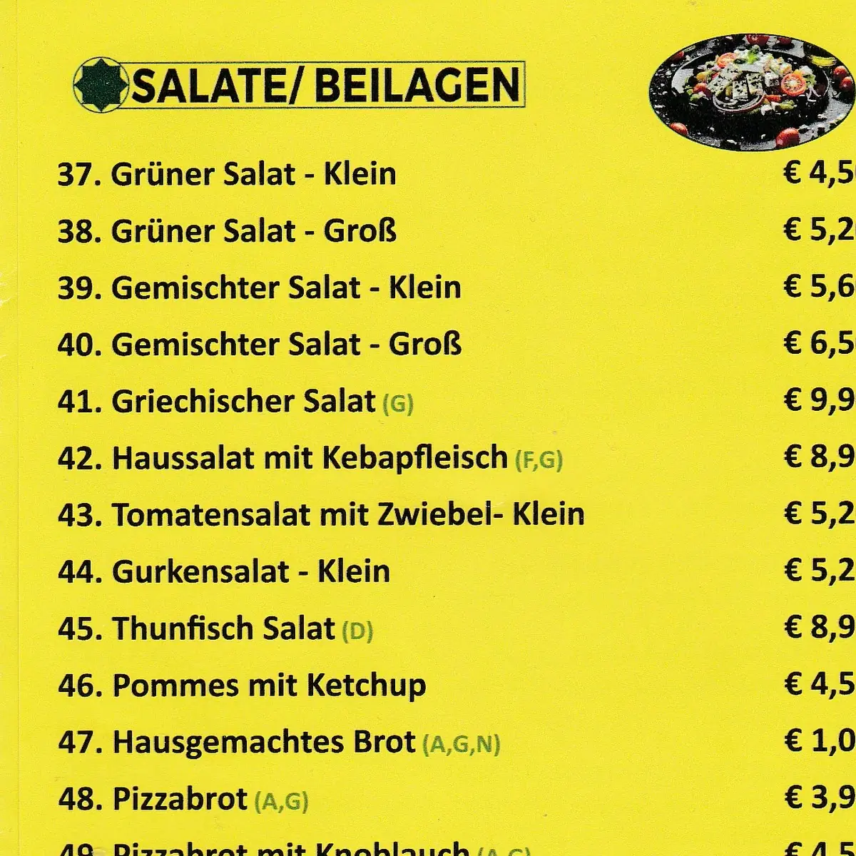 Speisekarte photo 1