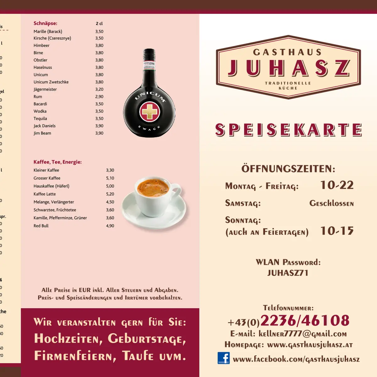 Speisekarte photo 1