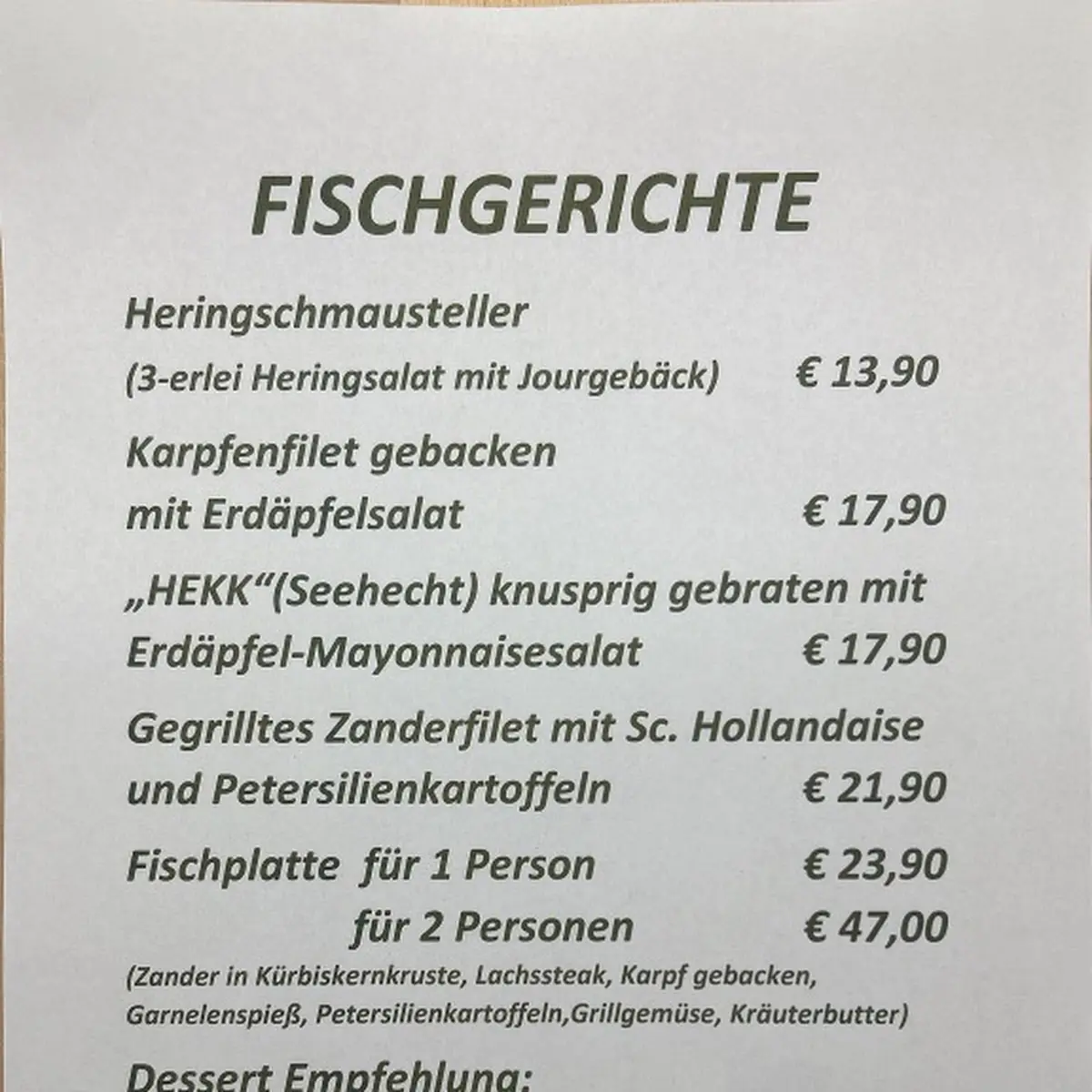 Speisekarte photo 7
