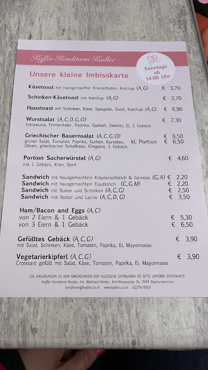 Speisekarte photo 1