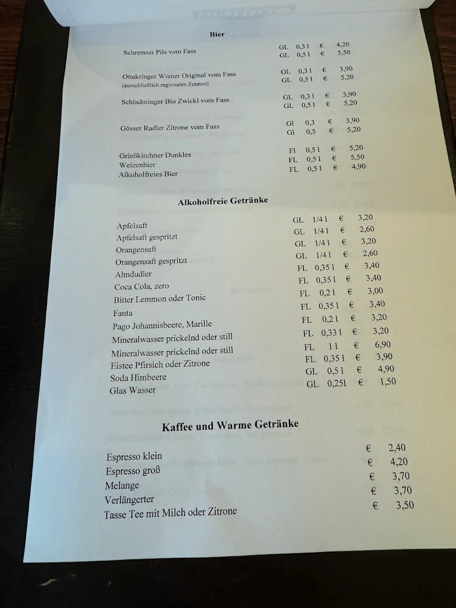 Speisekarte photo 2