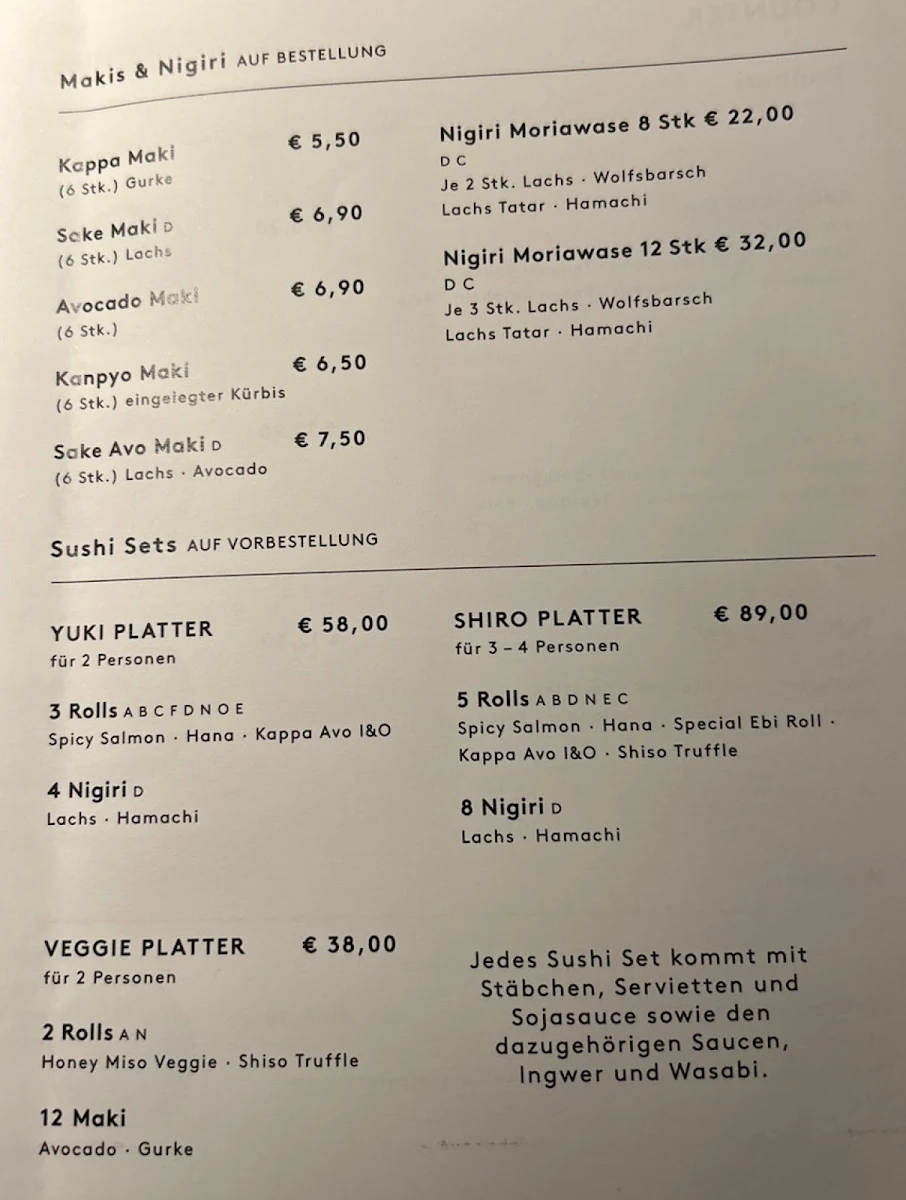 Speisekarte photo 2