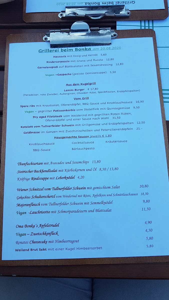 Speisekarte photo 2