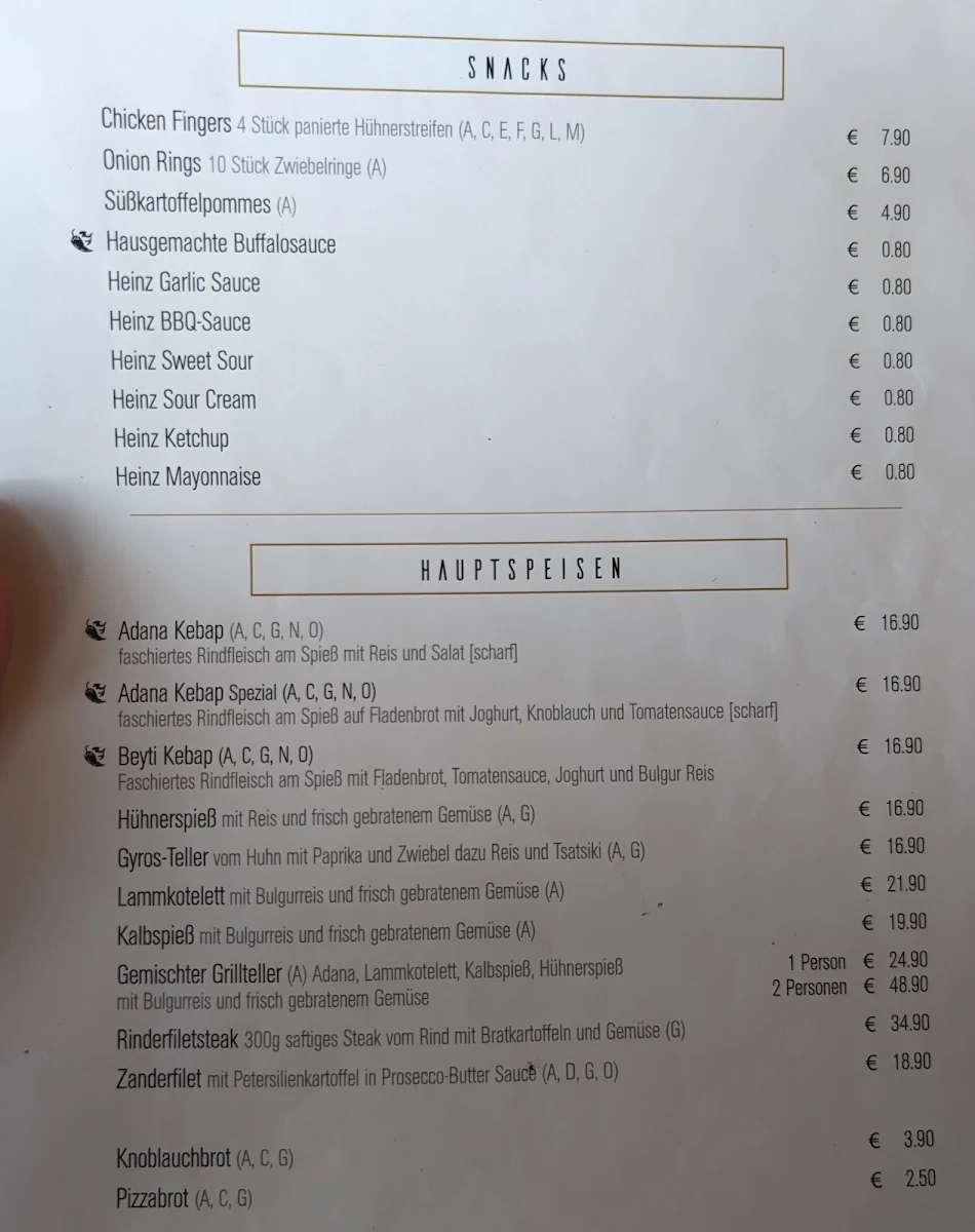 Speisekarte photo 1