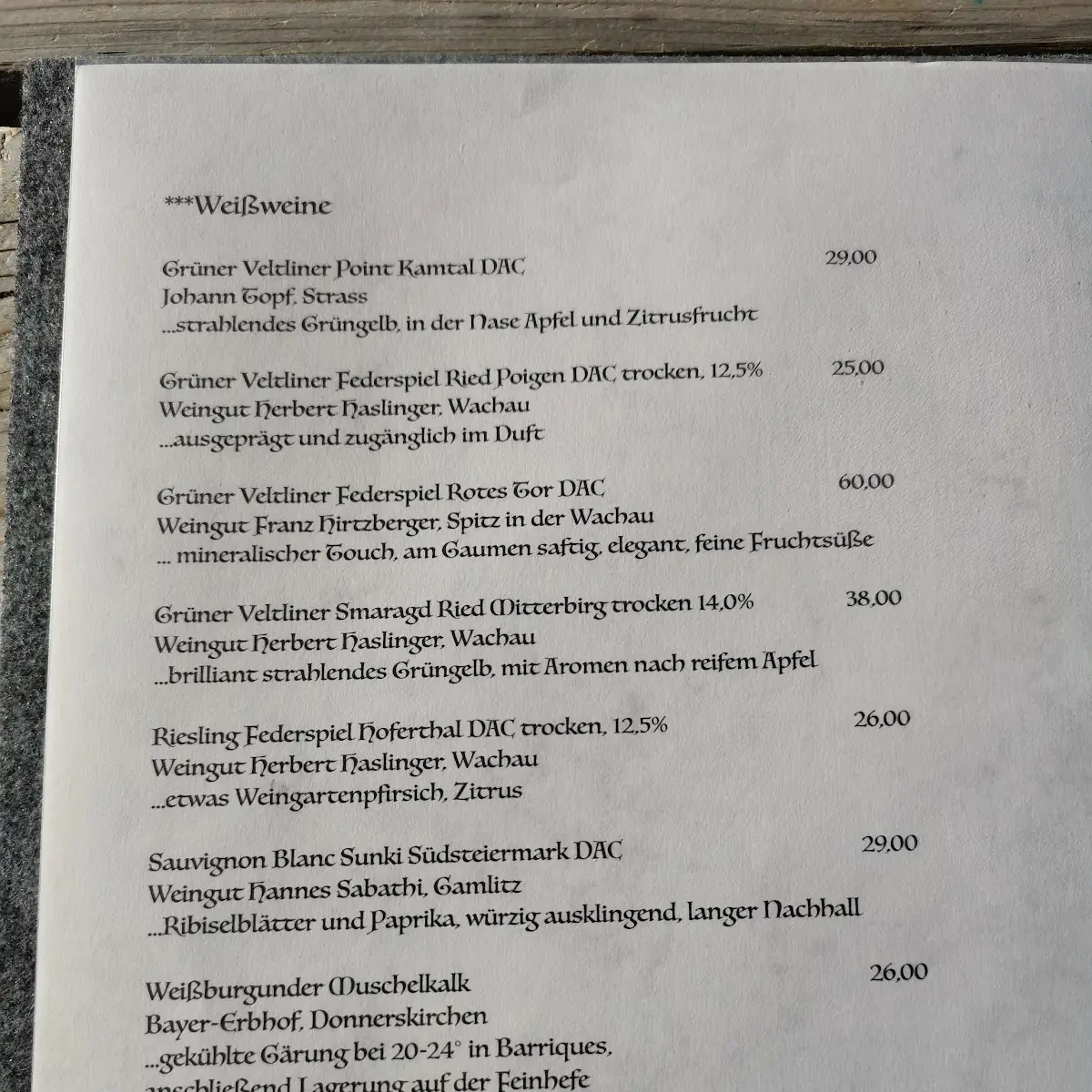 Speisekarte photo 4