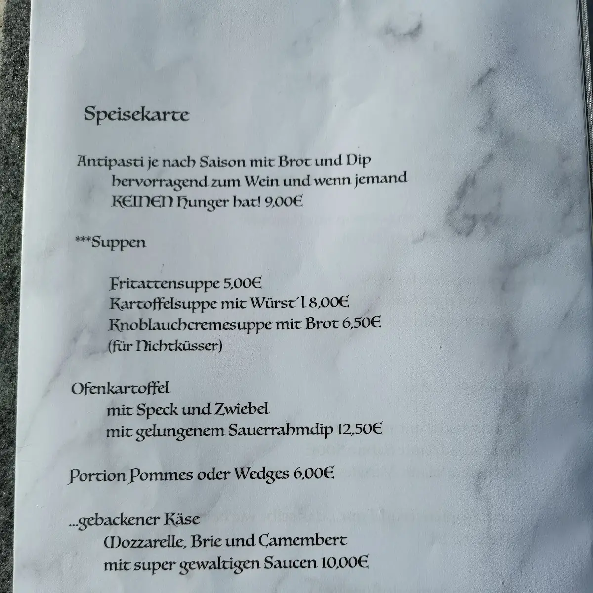 Speisekarte photo 5