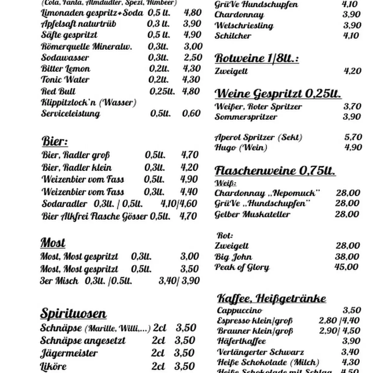 Speisekarte photo 4