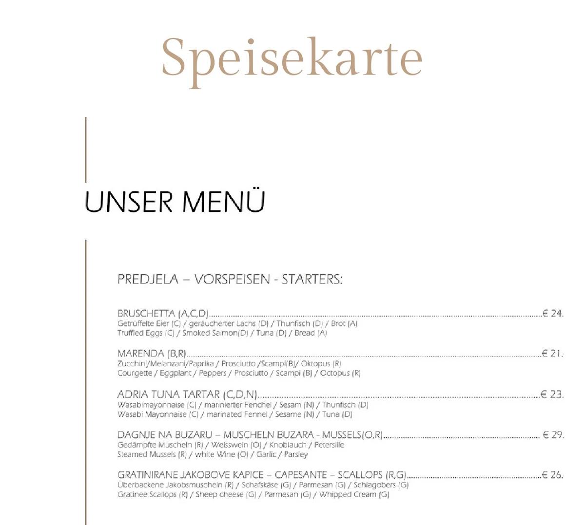 Speisekarte photo 4