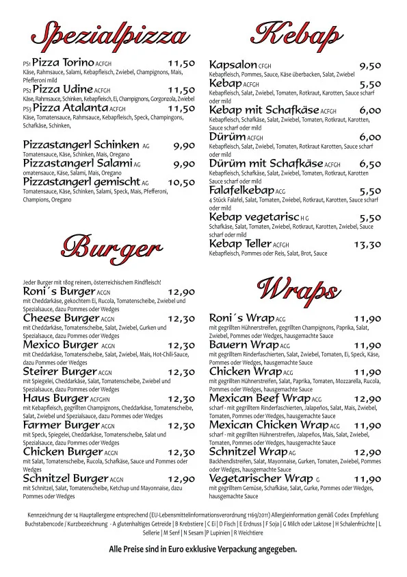Speisekarte photo 3