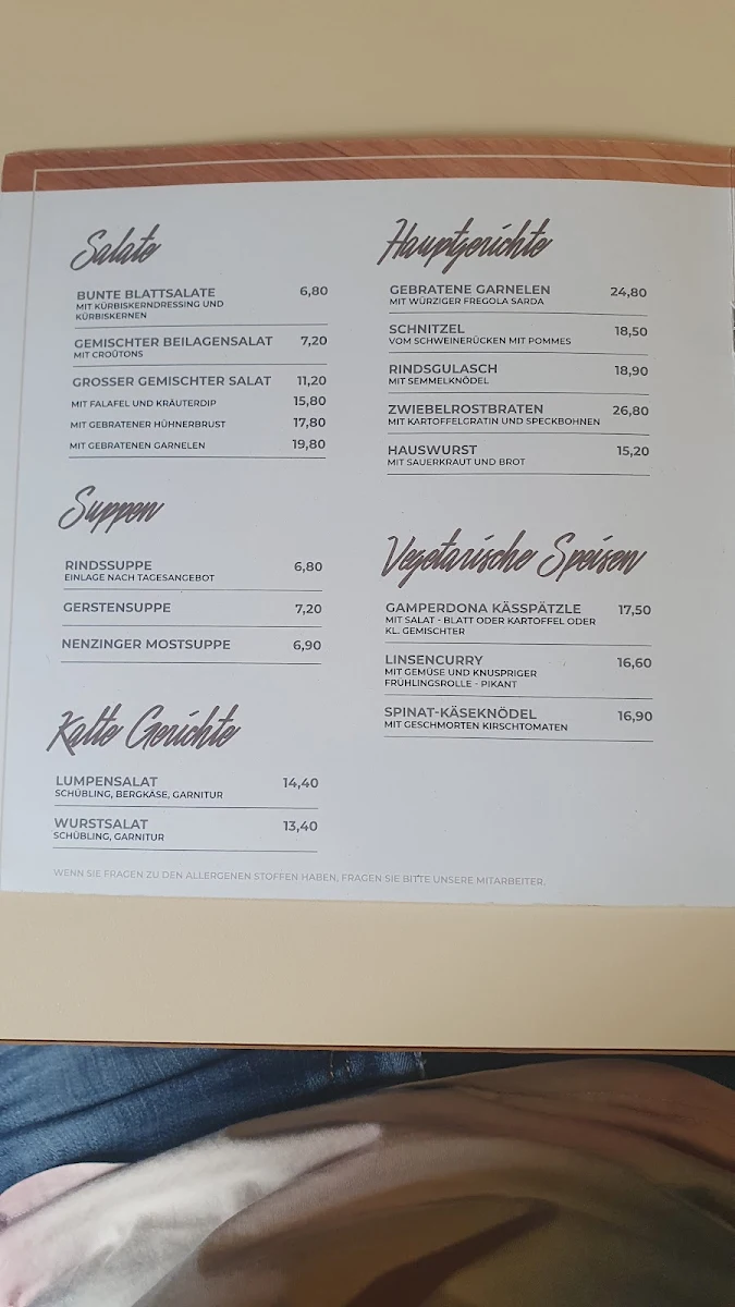 Speisekarte photo 1