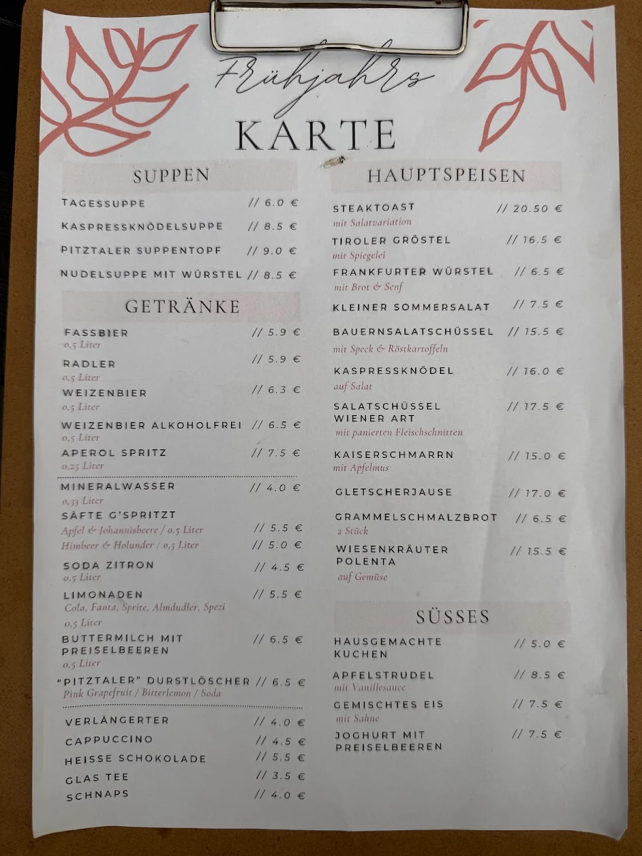 Speisekarte photo 1