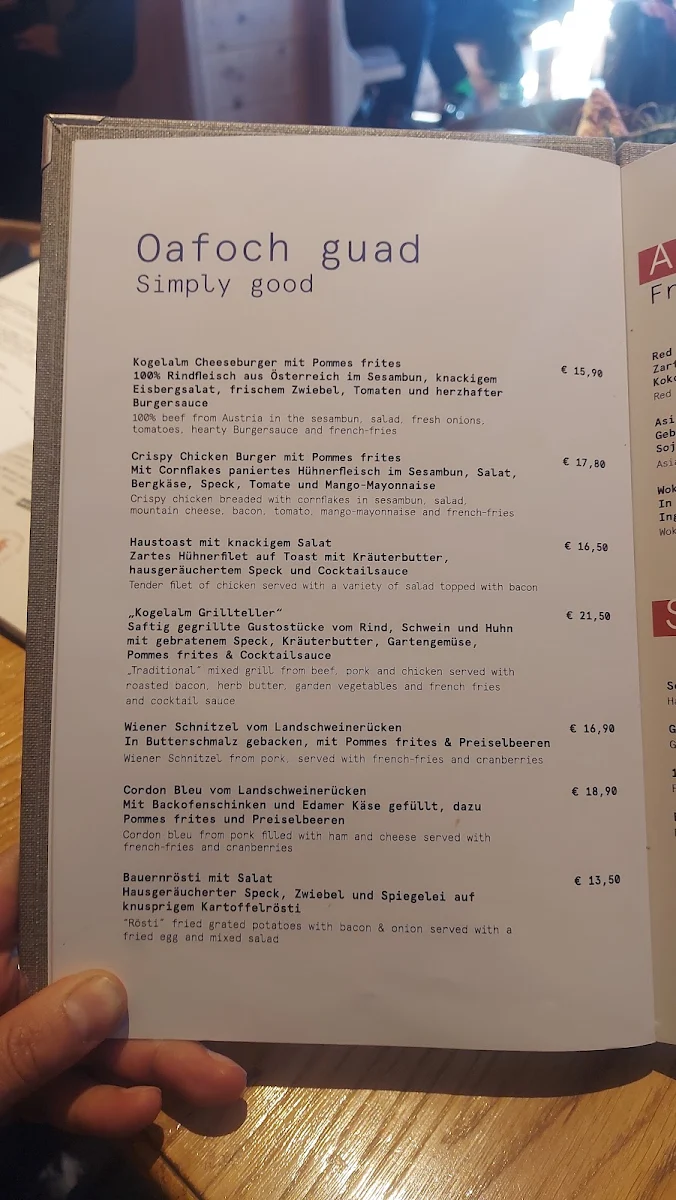 Speisekarte photo 3