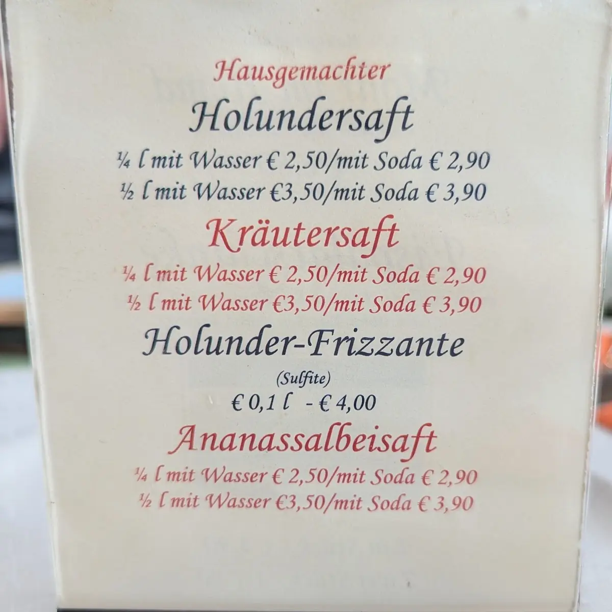 Speisekarte photo 6