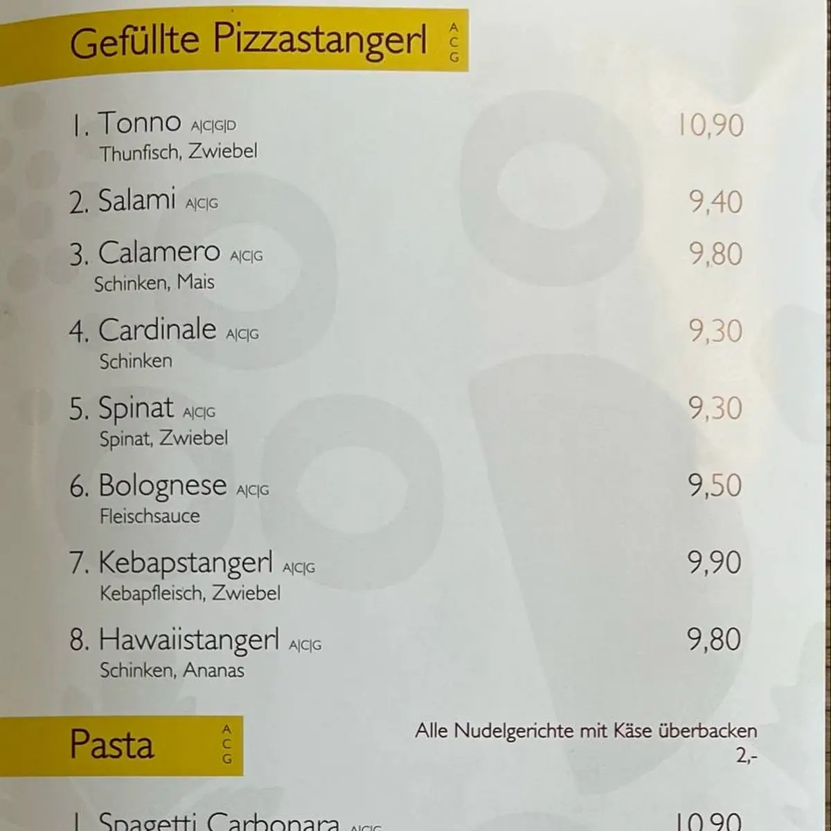 Speisekarte photo 3