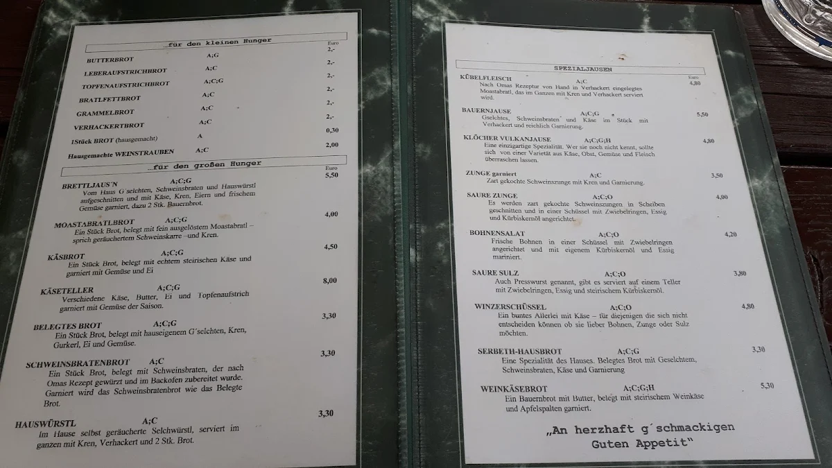 Speisekarte photo 1