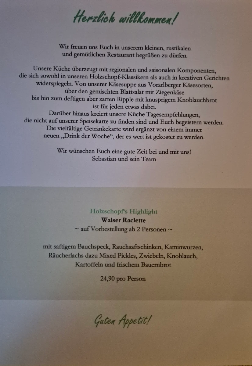 Speisekarte photo 1
