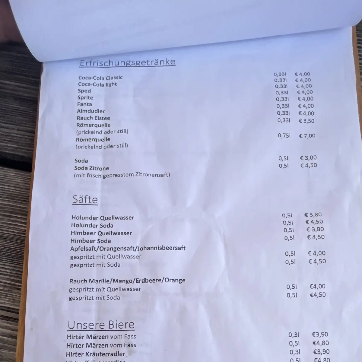 Speisekarte photo 4