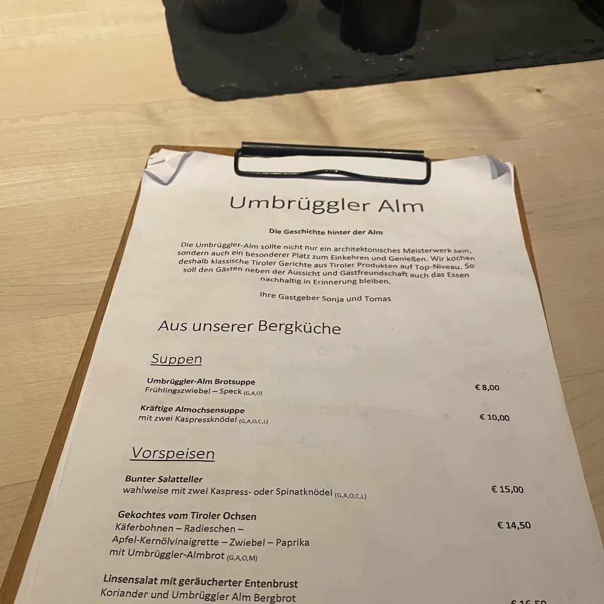 Speisekarte photo 5
