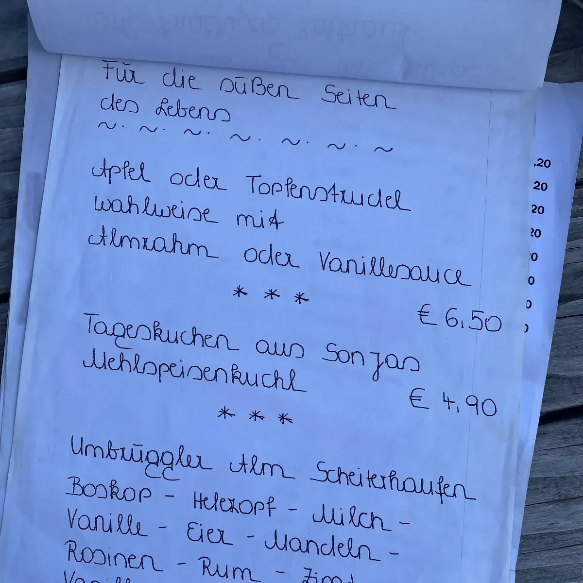 Speisekarte photo 7