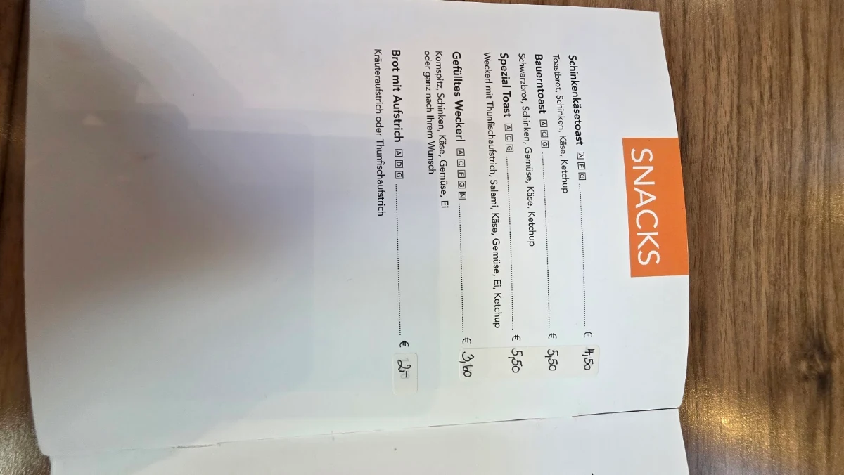 Speisekarte photo 2