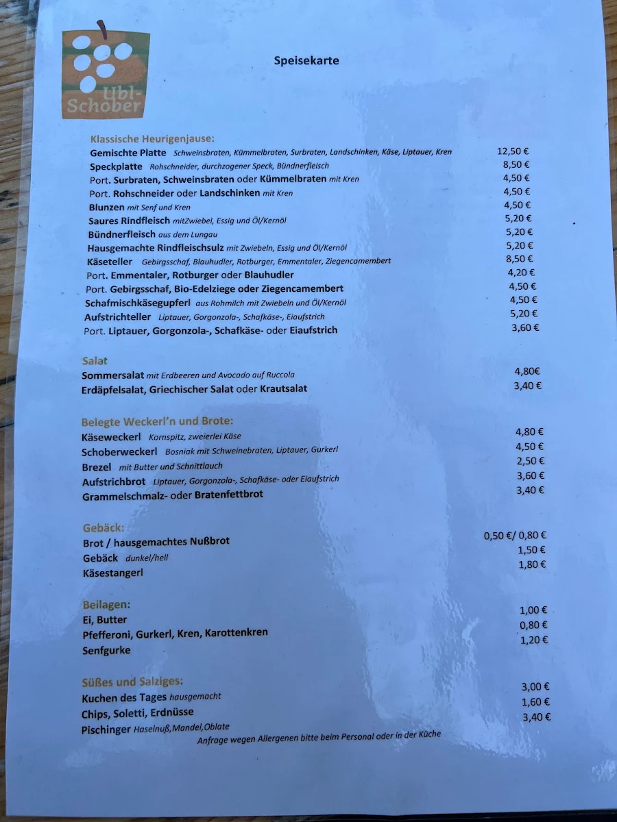 Speisekarte photo 2