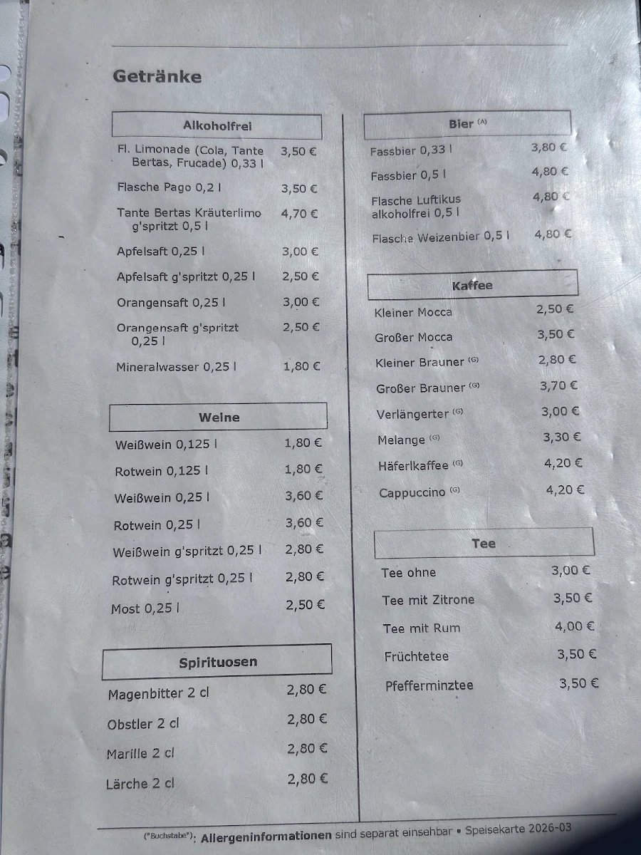 Speisekarte photo 2