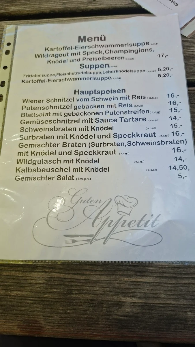 Speisekarte photo 5