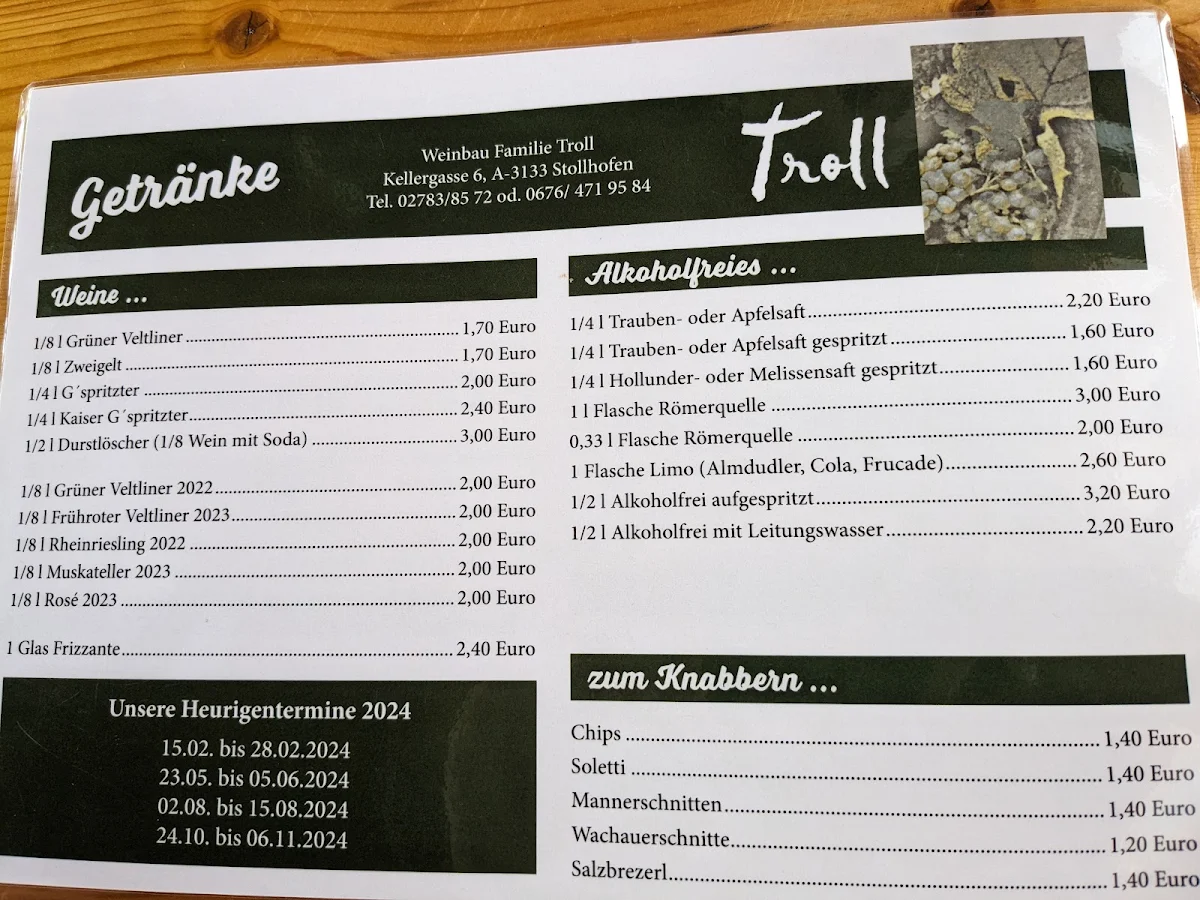 Speisekarte photo 1