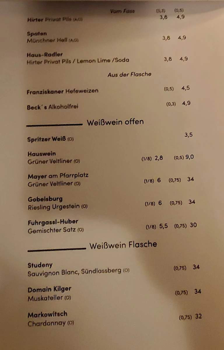 Speisekarte photo 4