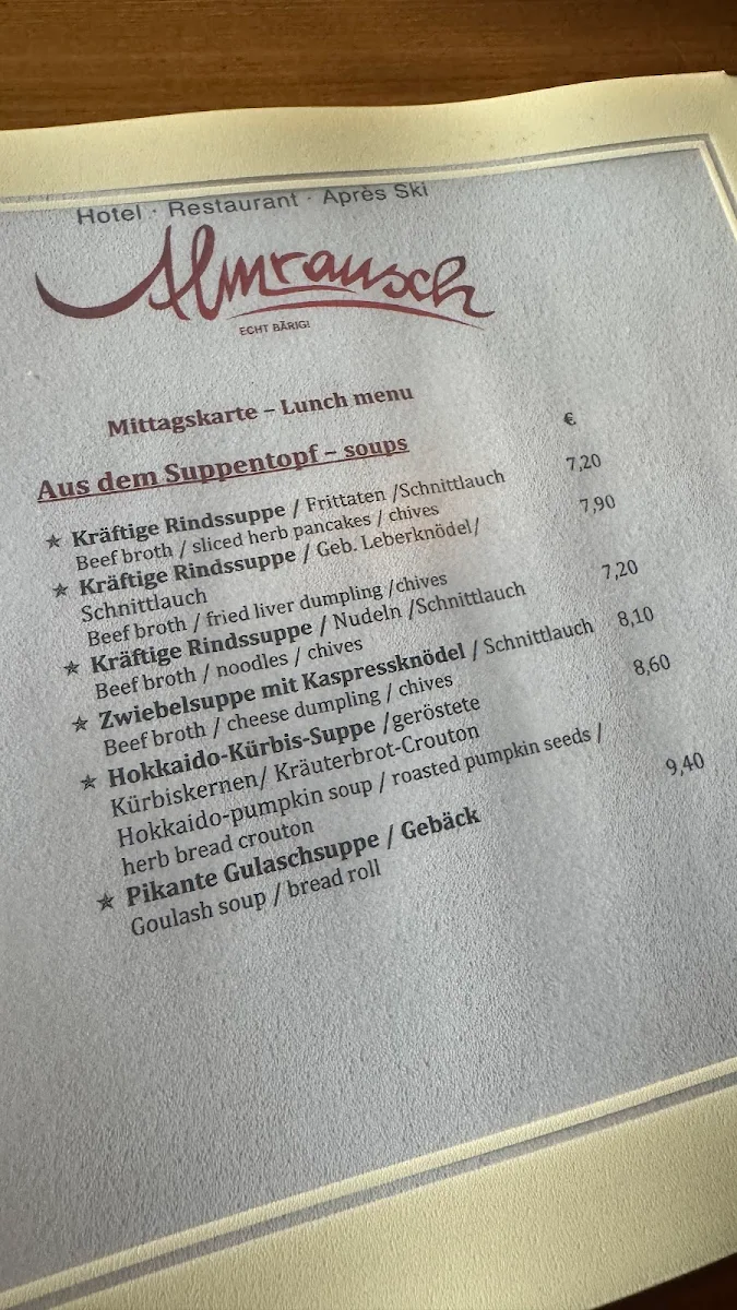 Speisekarte photo 1