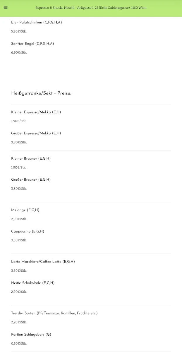Speisekarte photo 3
