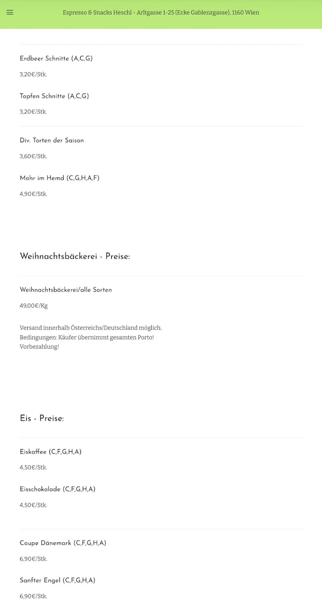 Speisekarte photo 5