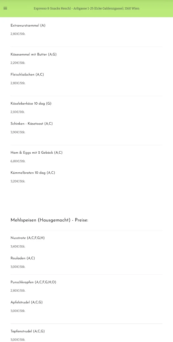 Speisekarte photo 6
