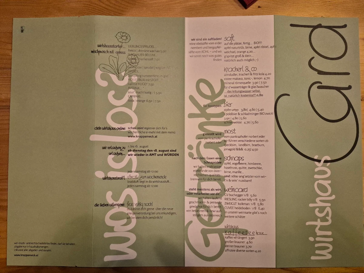 Speisekarte photo 3