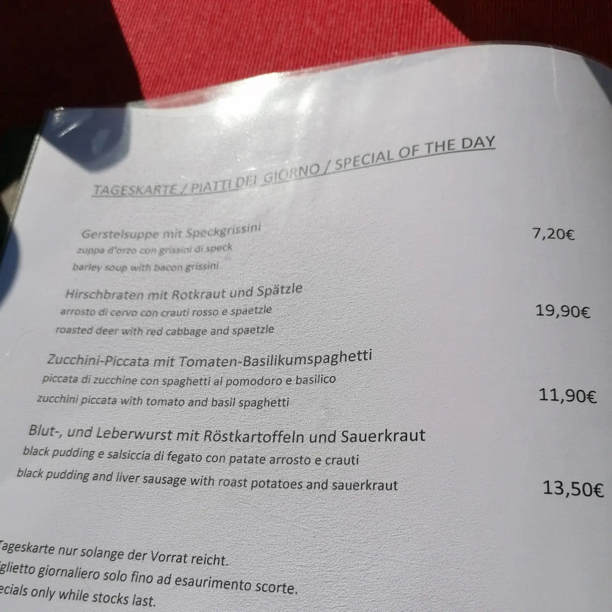 Speisekarte photo 10