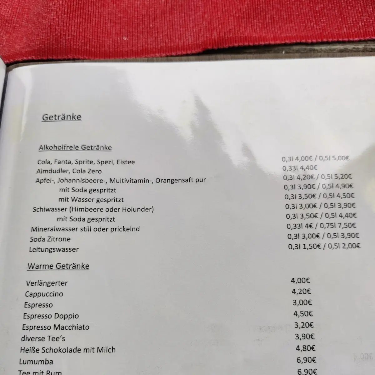 Speisekarte photo 2