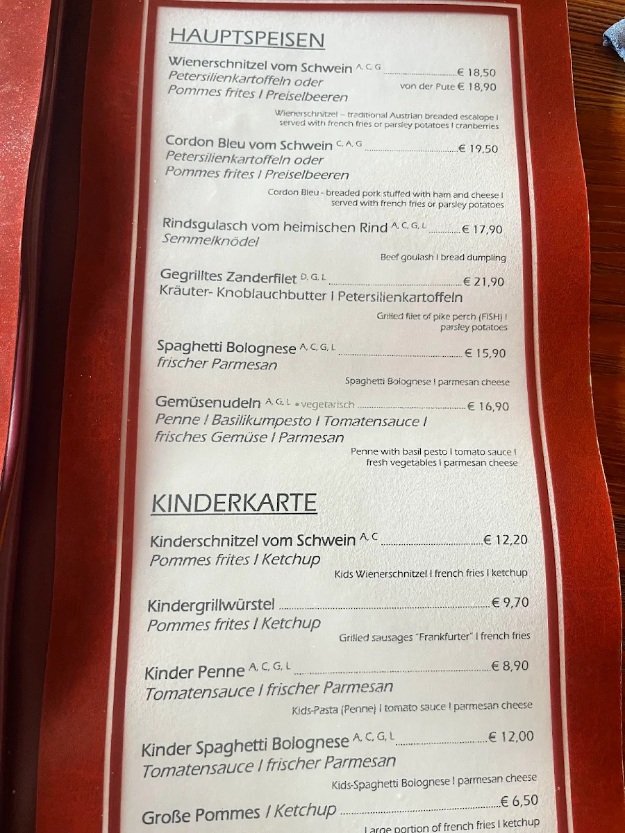 Speisekarte photo 2