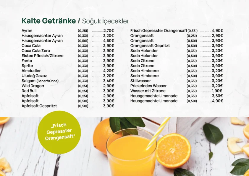 Speisekarte photo 1