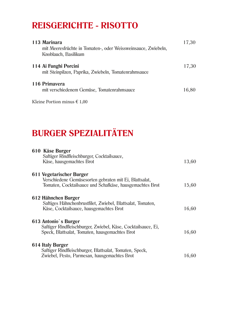 Speisekarte photo 8
