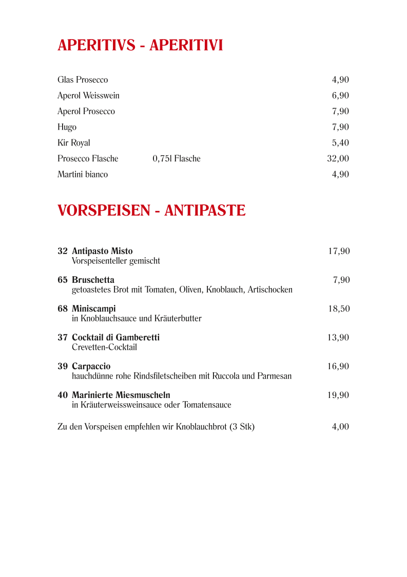 Speisekarte photo 9
