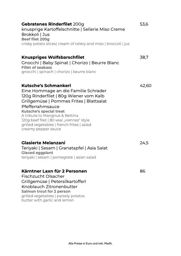 Speisekarte photo 2