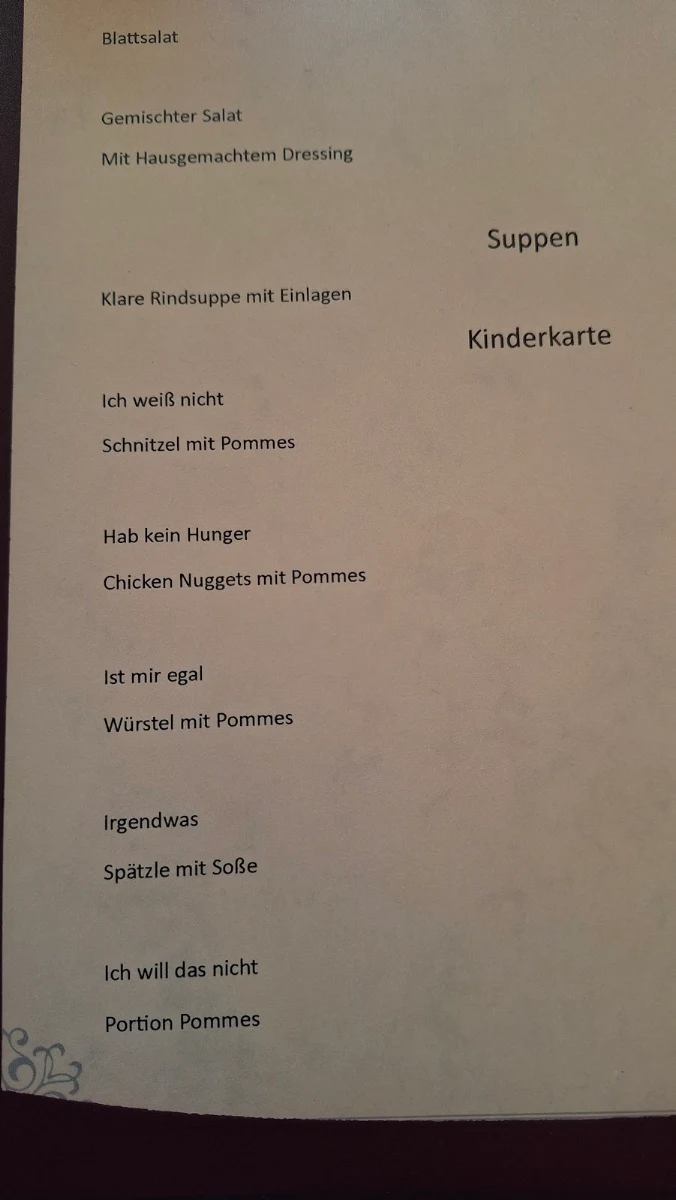 Speisekarte photo 1