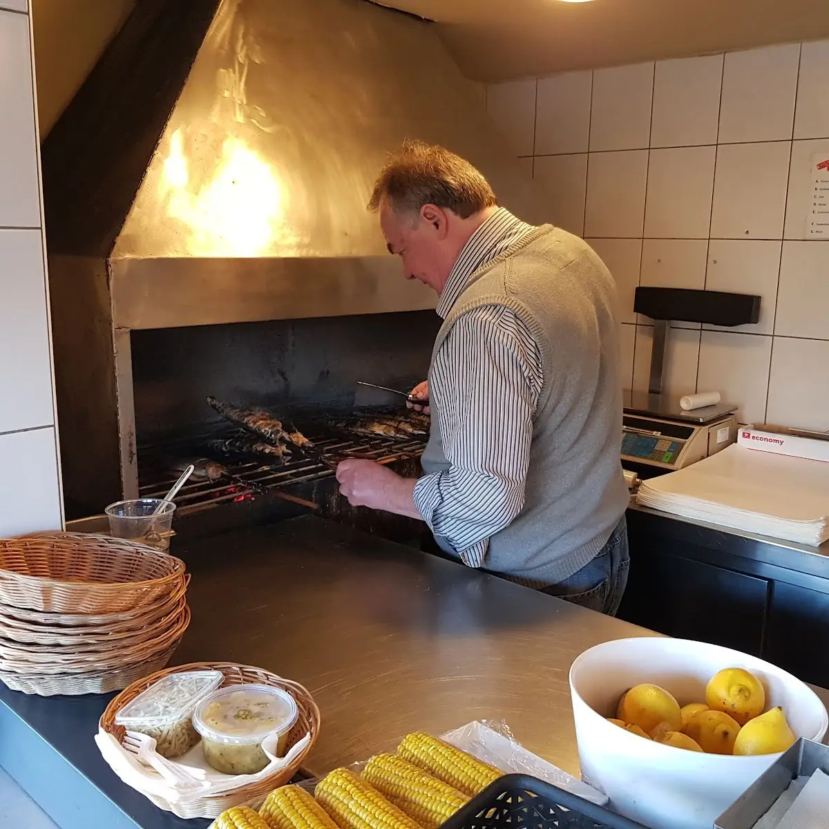 Essen und Trinken, Steckerlfisch in Abersee