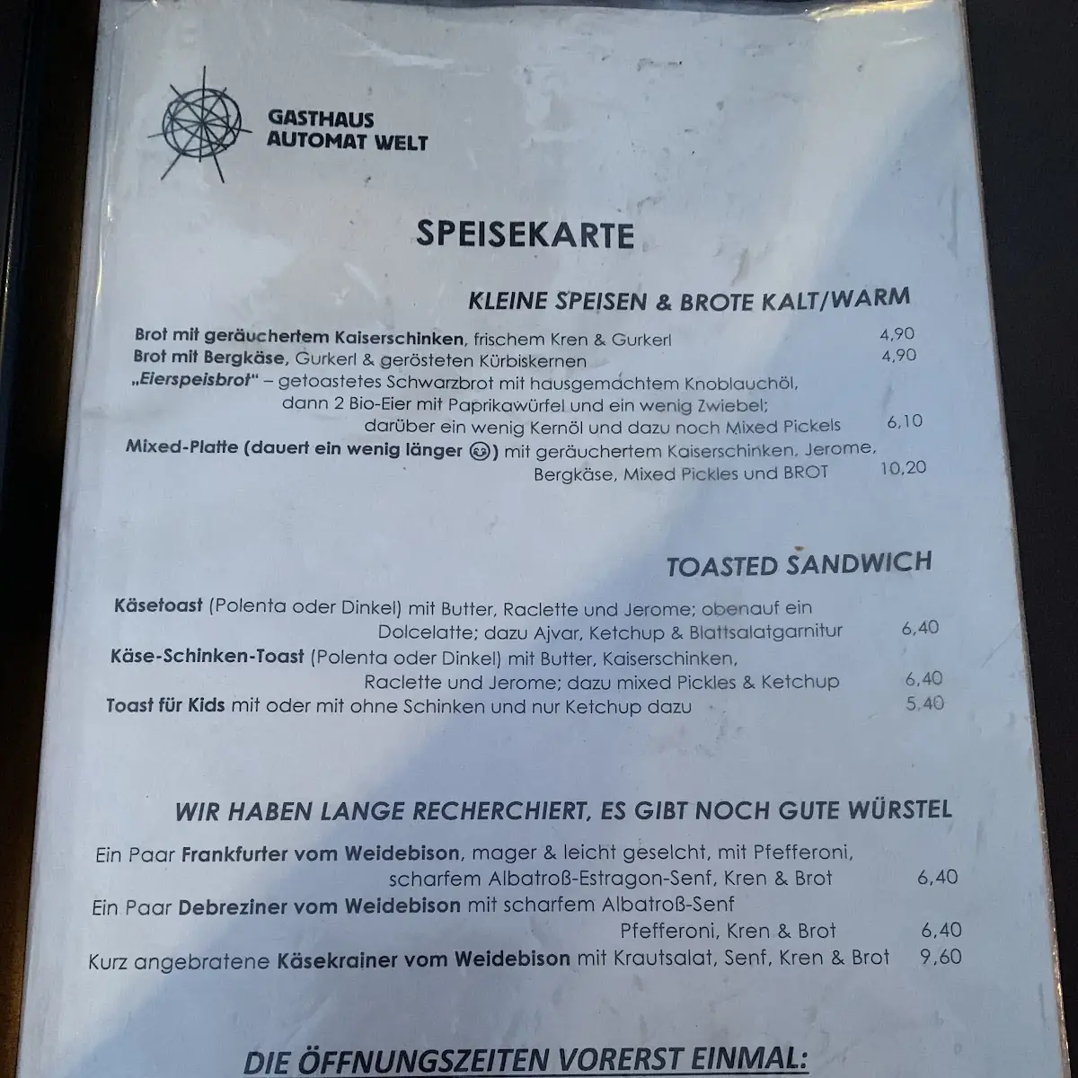 Speisekarte photo 2