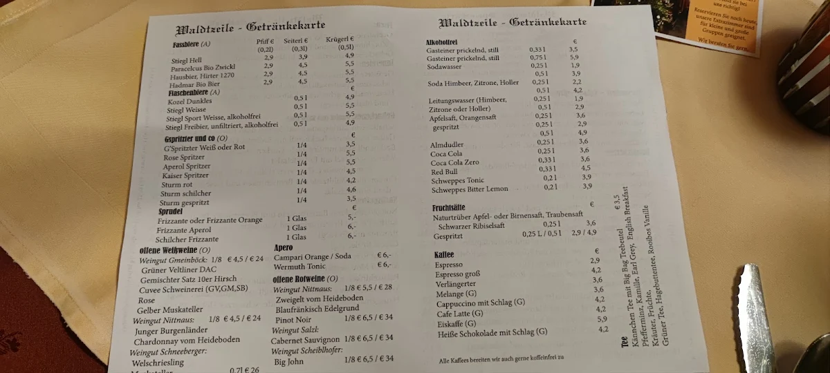 Speisekarte photo 1