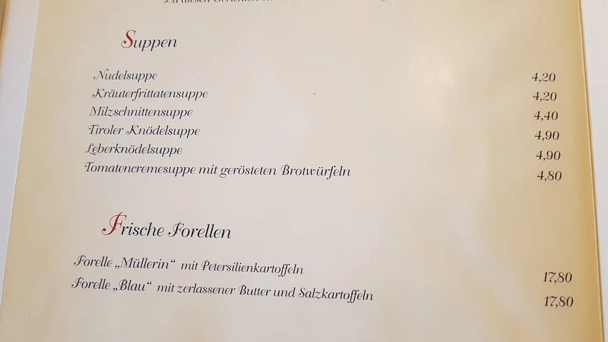 Speisekarte photo 2