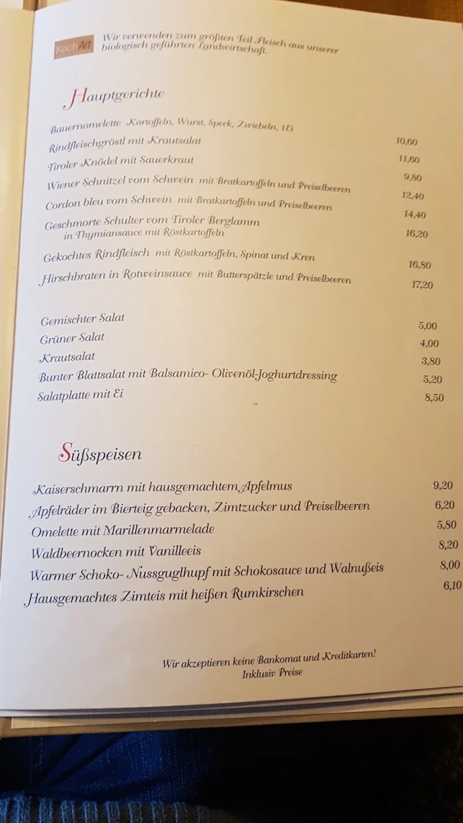 Speisekarte photo 3