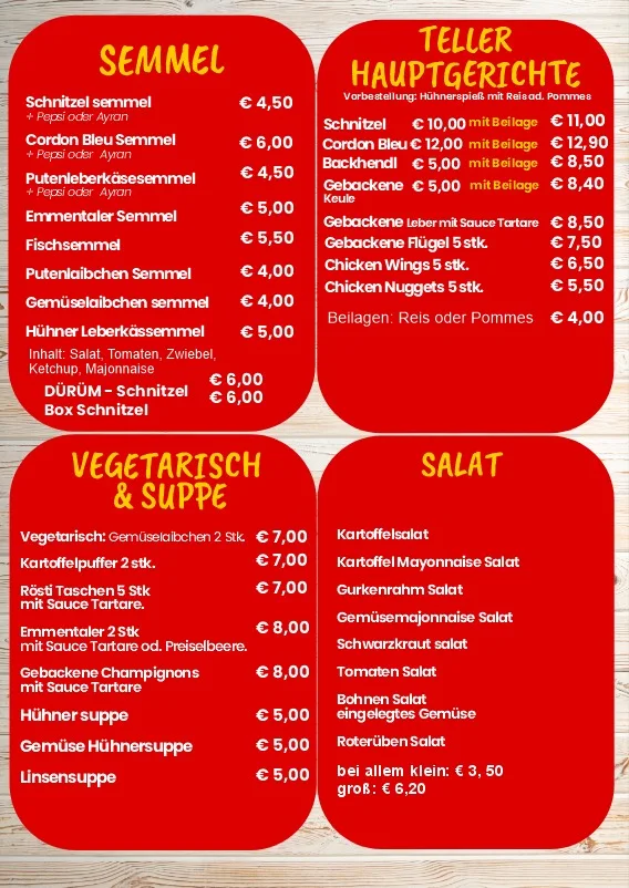 Speisekarte photo 1